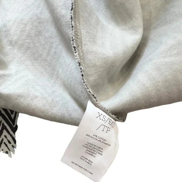 Cabi Black White Chevron 3/4 Sleeve Ponte Jacket XS - Picture 4 of 4